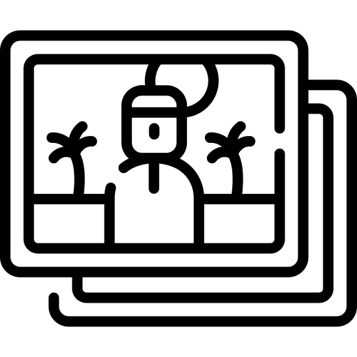 Photo user landscape memory icon