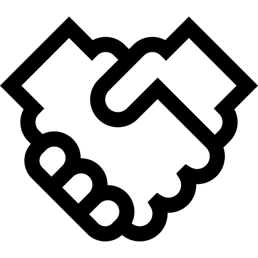 Intermediary intermediary mediator agreement icon