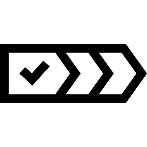 Value chain value chain procedure check icon