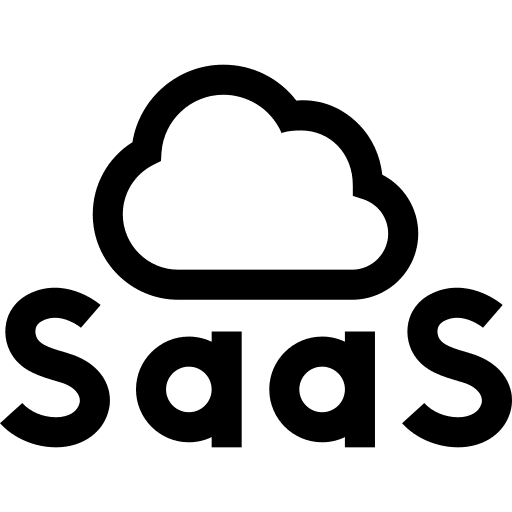 Saas software server seo and web icon