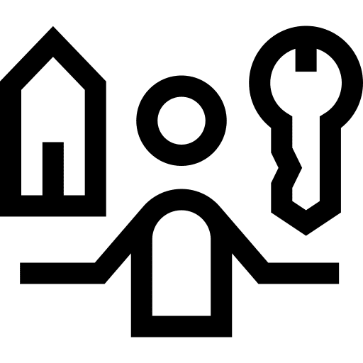 Ownership real estate business house icon