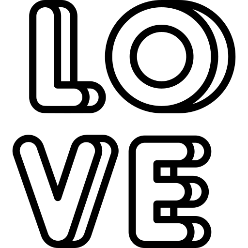 Love romantic love in love icon