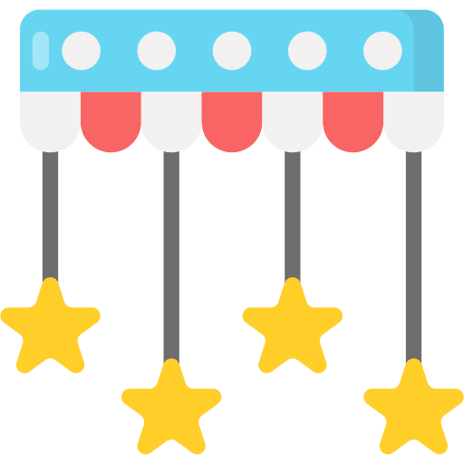 Decoration birthday and party ornamental hanging icon