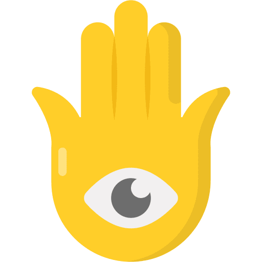 Hamsa cultures shapes and symbols protection icon Hamsa cultures shapes and symbols protection icon