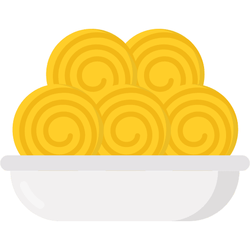 Murukku cultures indian dish icon Murukku cultures indian dish icon