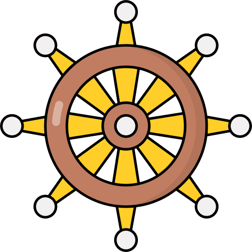 Dharma wheel religion dharma wheel buddhism icon