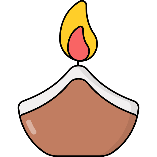 Diwali lamp decoration diwali lamp festival icon