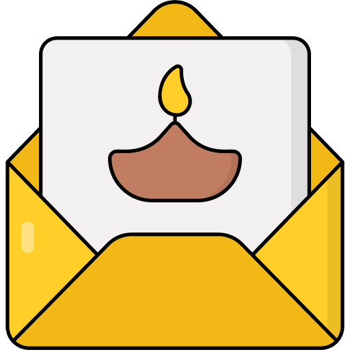 Letter indian celebration festival icon