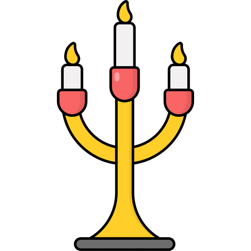 Candelabra flame decoration candles icon Candelabra flame decoration candles icon