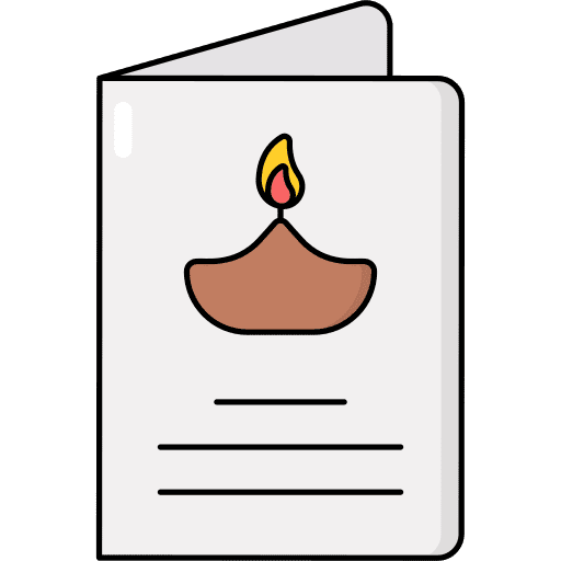 Greeting card celebration hinduism diya icon Greeting card celebration hinduism diya icon