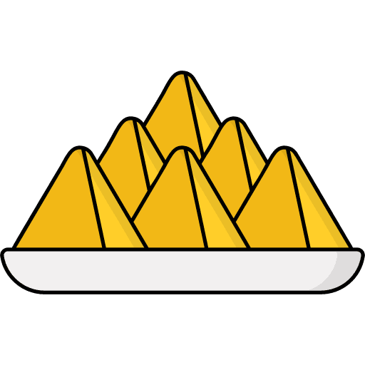Samosa samosa gastronomy dish icon Samosa samosa gastronomy dish icon