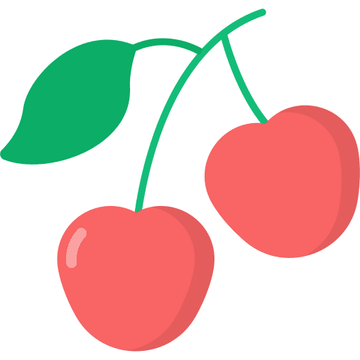 Cherry cherry vegan cherries icon Cherry cherry vegan cherries icon