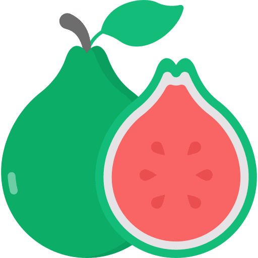 Guava vegan diet food and restaurant icon Guava vegan diet food and restaurant icon
