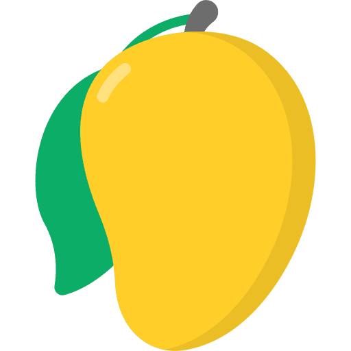 Mango healthy food nutritive vegan icon