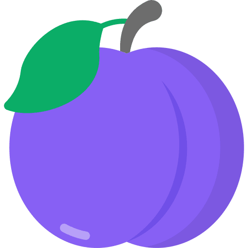 Plum diet fruit nutritive icon Plum diet fruit nutritive icon