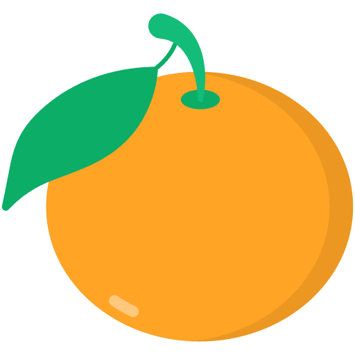 Tangerine food organic nutritive icon