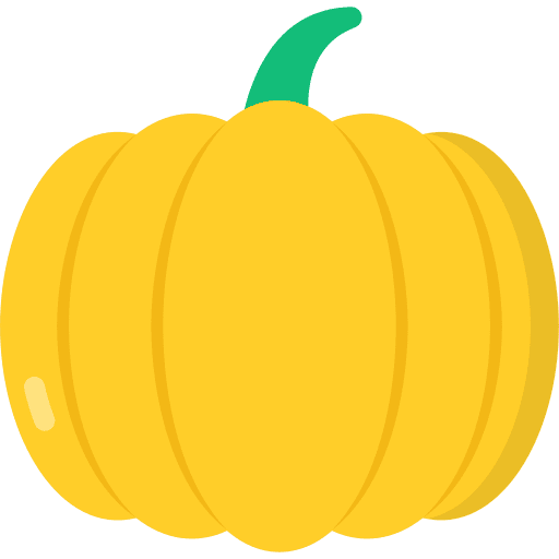 Pumpkin fruit vegan food and restaurant icon Pumpkin fruit vegan food and restaurant icon
