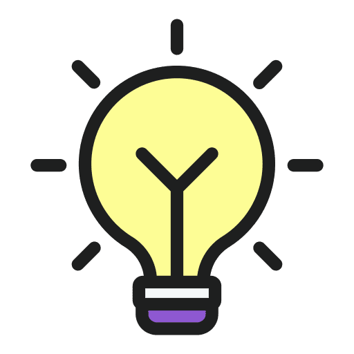Bulb education lamp creativity icon