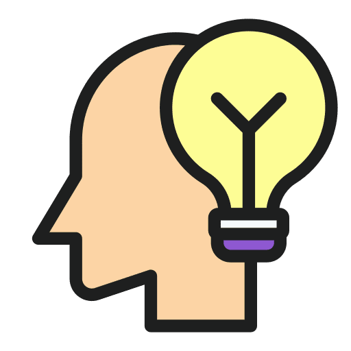 Idea mind initiative bulb icon Idea mind initiative bulb icon