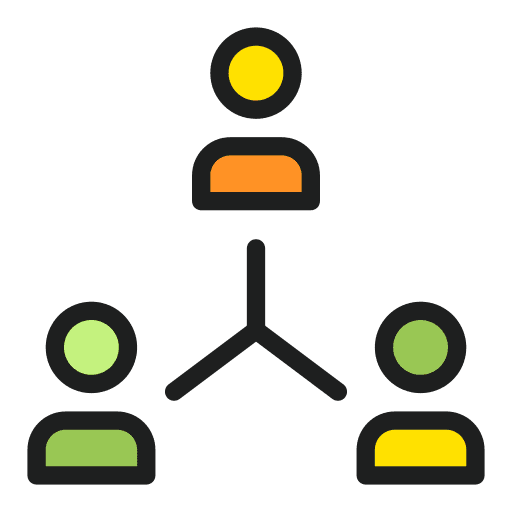 Diagram user hierarchy order icon