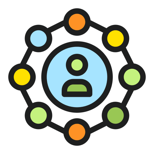 Diagram order user structure icon Diagram order user structure icon