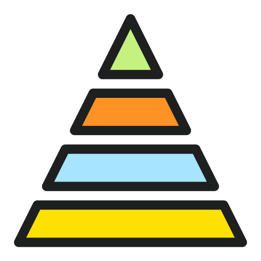 Pyramid chart business and finance stats pyramid chart icon Pyramid chart business and finance stats pyramid chart icon