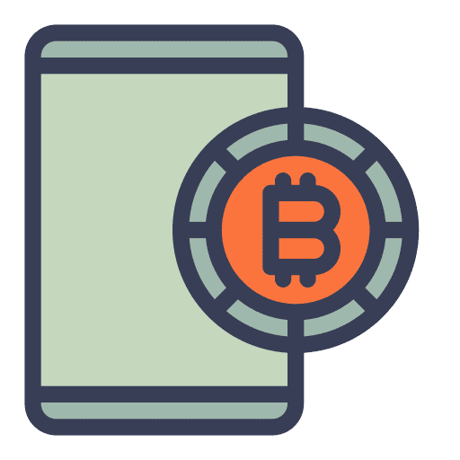 Bitcoin bitcoin mobile payment smartphone icon Bitcoin bitcoin mobile payment smartphone icon