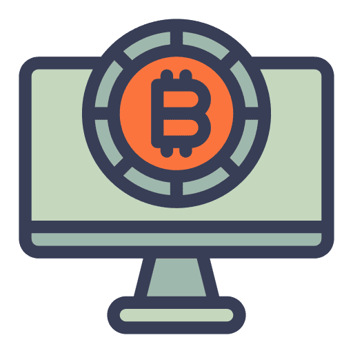 Bitcoin bitcoin screen computer icon