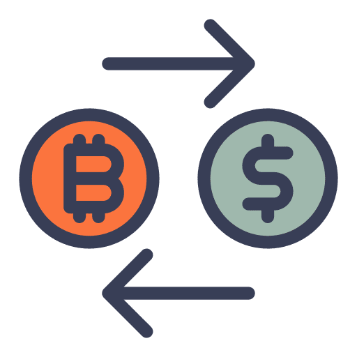 Bitcoin currency exchange mobile payment money exchange icon Bitcoin currency exchange mobile payment money exchange icon