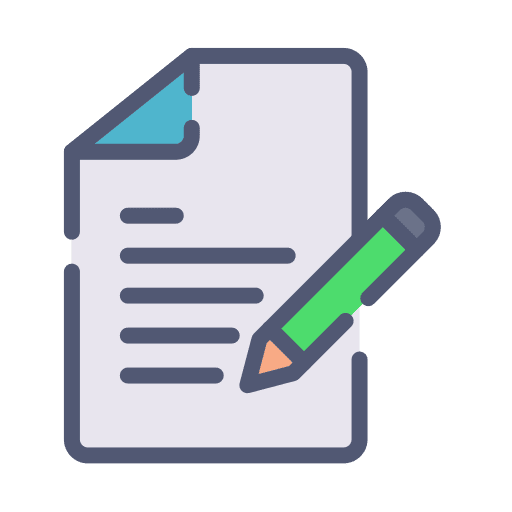 Document file write paper icon