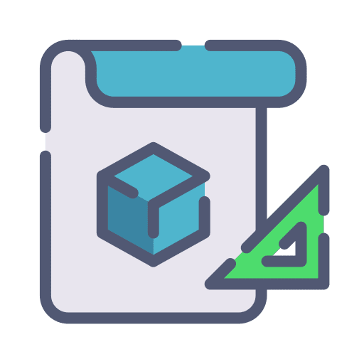 Conceptual blueprint concept education icon