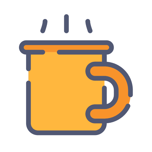Cup relaxing coffee shop food icon