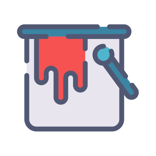 Paint bucket improvement repair construction icon Paint bucket improvement repair construction icon