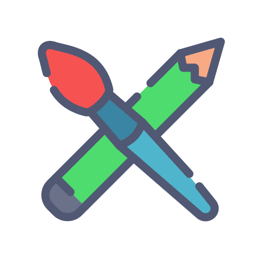 Brush education paint draw icon Brush education paint draw icon