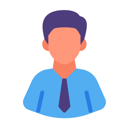 Businessman male employee avatar icon