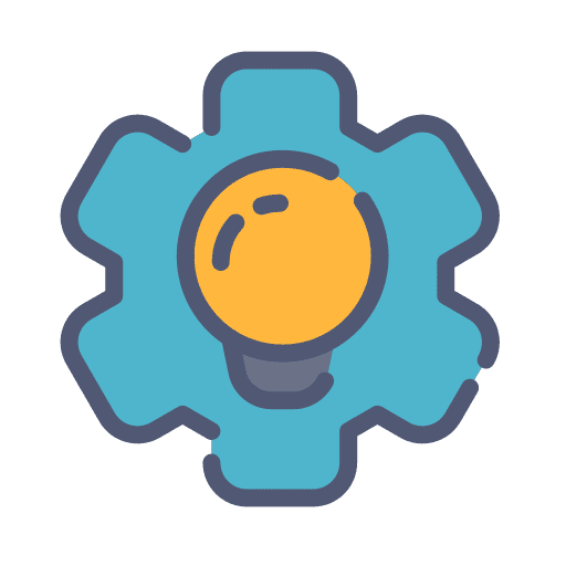 Creative process cog gear creative process icon Creative process cog gear creative process icon