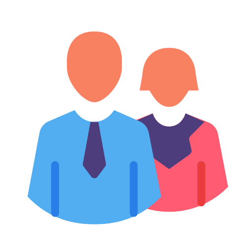 Partnership colleague coworker team icon