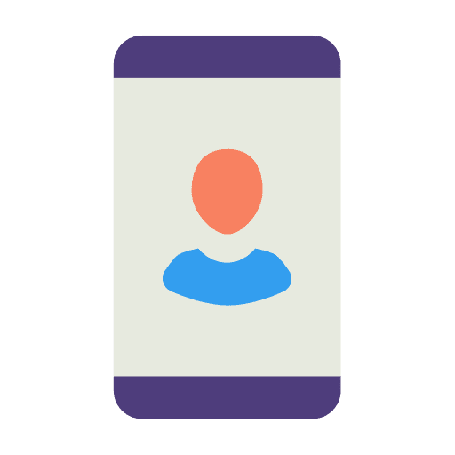 Contact mobile contact people icon Contact mobile contact people icon