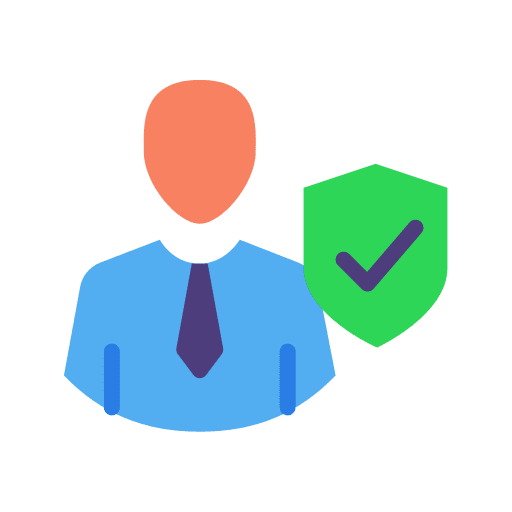 Insurance employee safety people icon Insurance employee safety people icon
