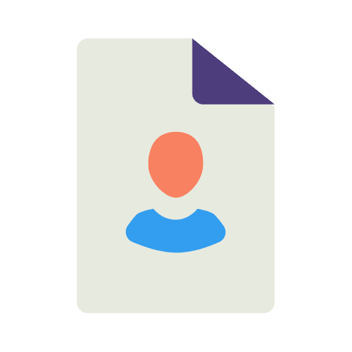 Resume personal file cv icon Resume personal file cv icon