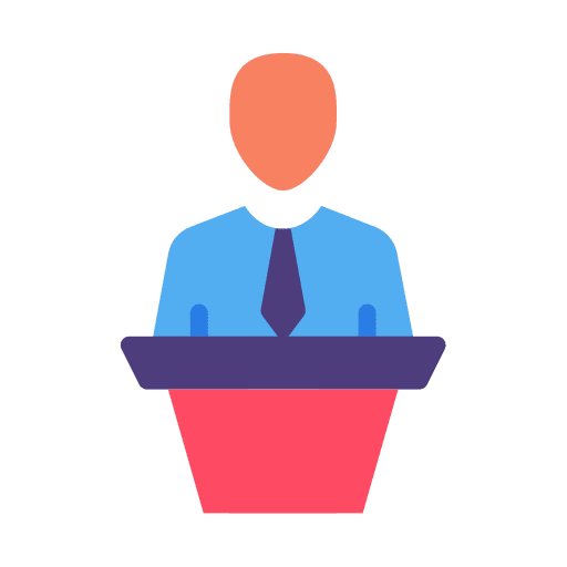 Speech podium speech speaker icon Speech podium speech speaker icon