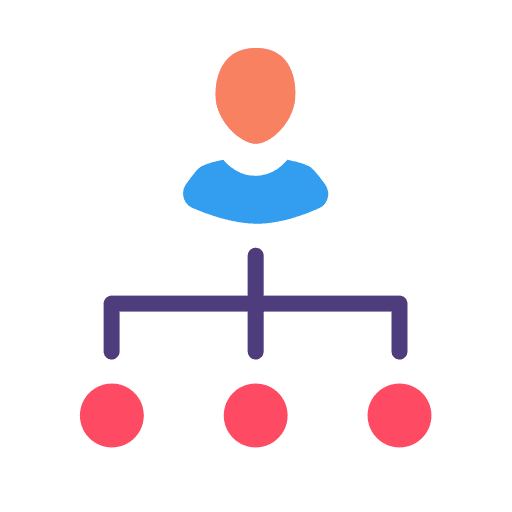 Structure people hierarchy leadership icon Structure people hierarchy leadership icon