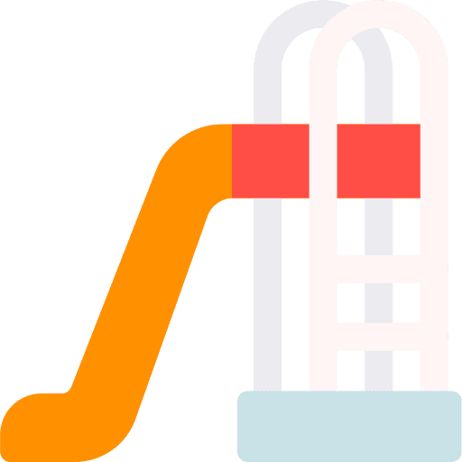 Water park slide amusement park waterpark icon