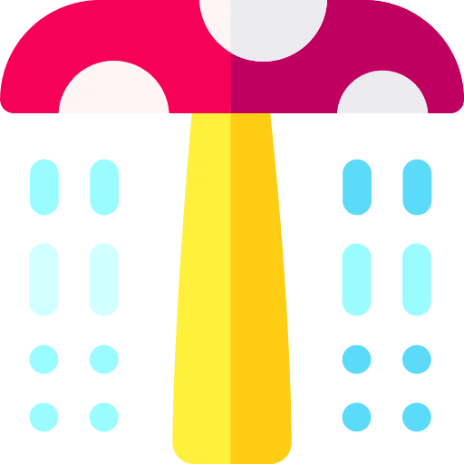 Mushroom shower summertime mushroom shower holidays icon Mushroom shower summertime mushroom shower holidays icon