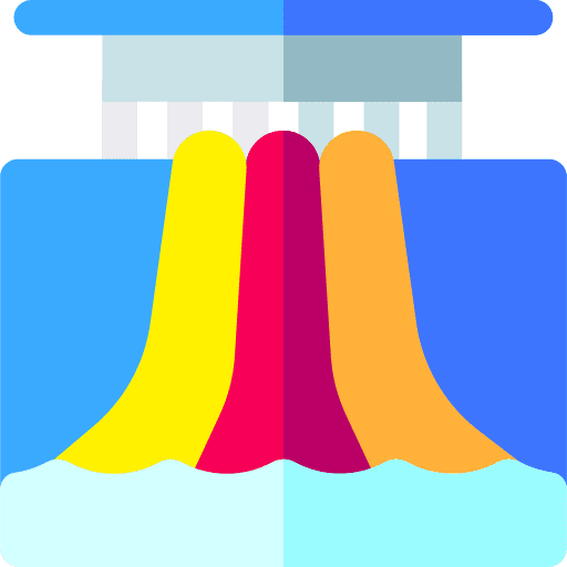 Water park swimming pool water slide vacation icon Water park swimming pool water slide vacation icon