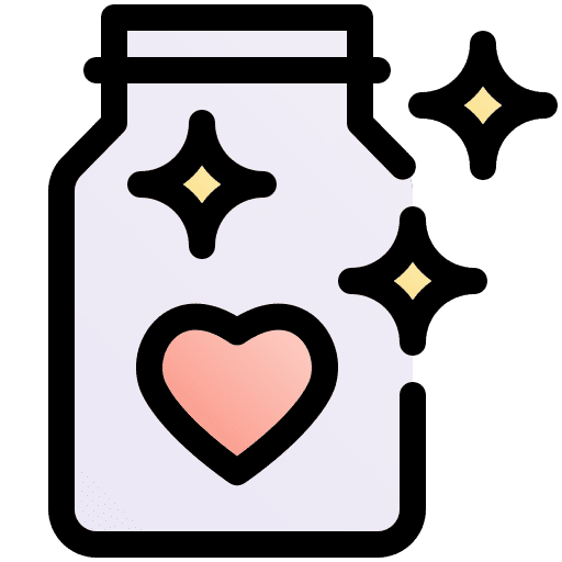 Give heart miscellaneous heart jar icon