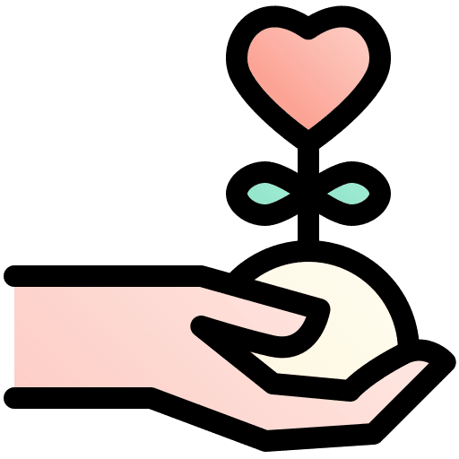 Grow give grow heart icon Grow give grow heart icon
