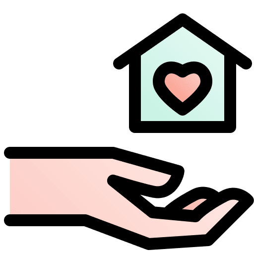 Home love home support icon Home love home support icon