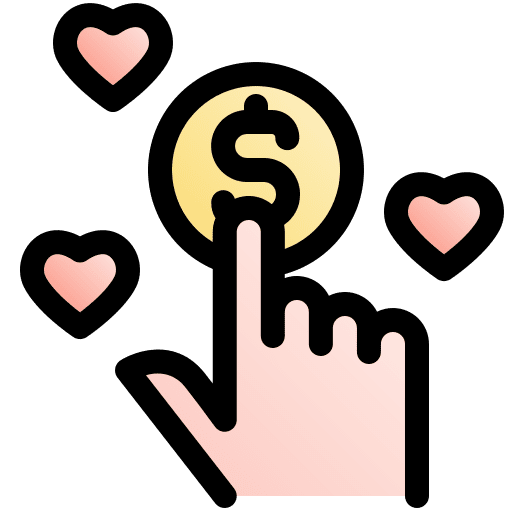 Online donation charity donate online donation icon