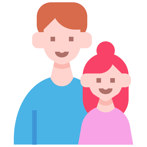Daughter daughter family dad icon